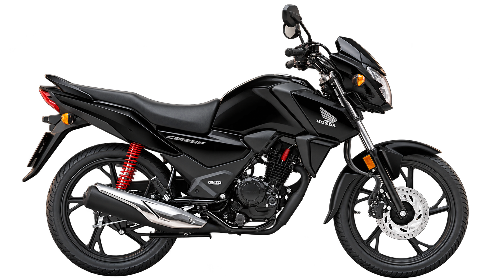 Siyah Honda A1 sınıfı eğitim motosikleti