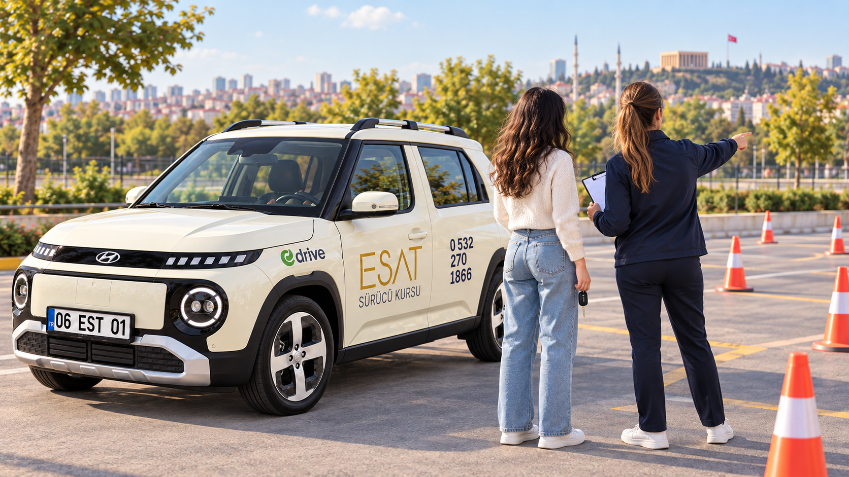 Kadın sürücü eğitimi için ESAT Hyundai INSTER görseli