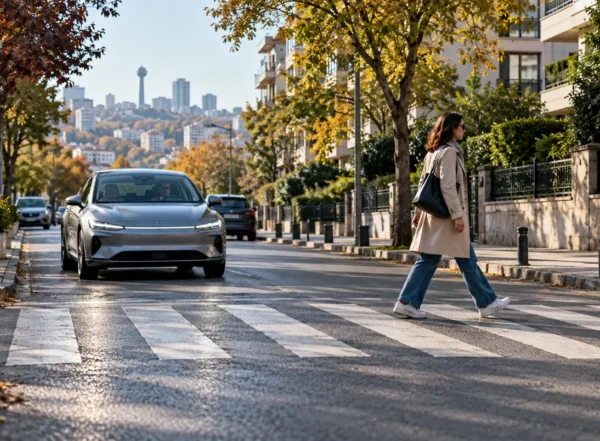 Sessiz Elektrikli Araç Yaya Güvenliği: Şehir İçinde VESS