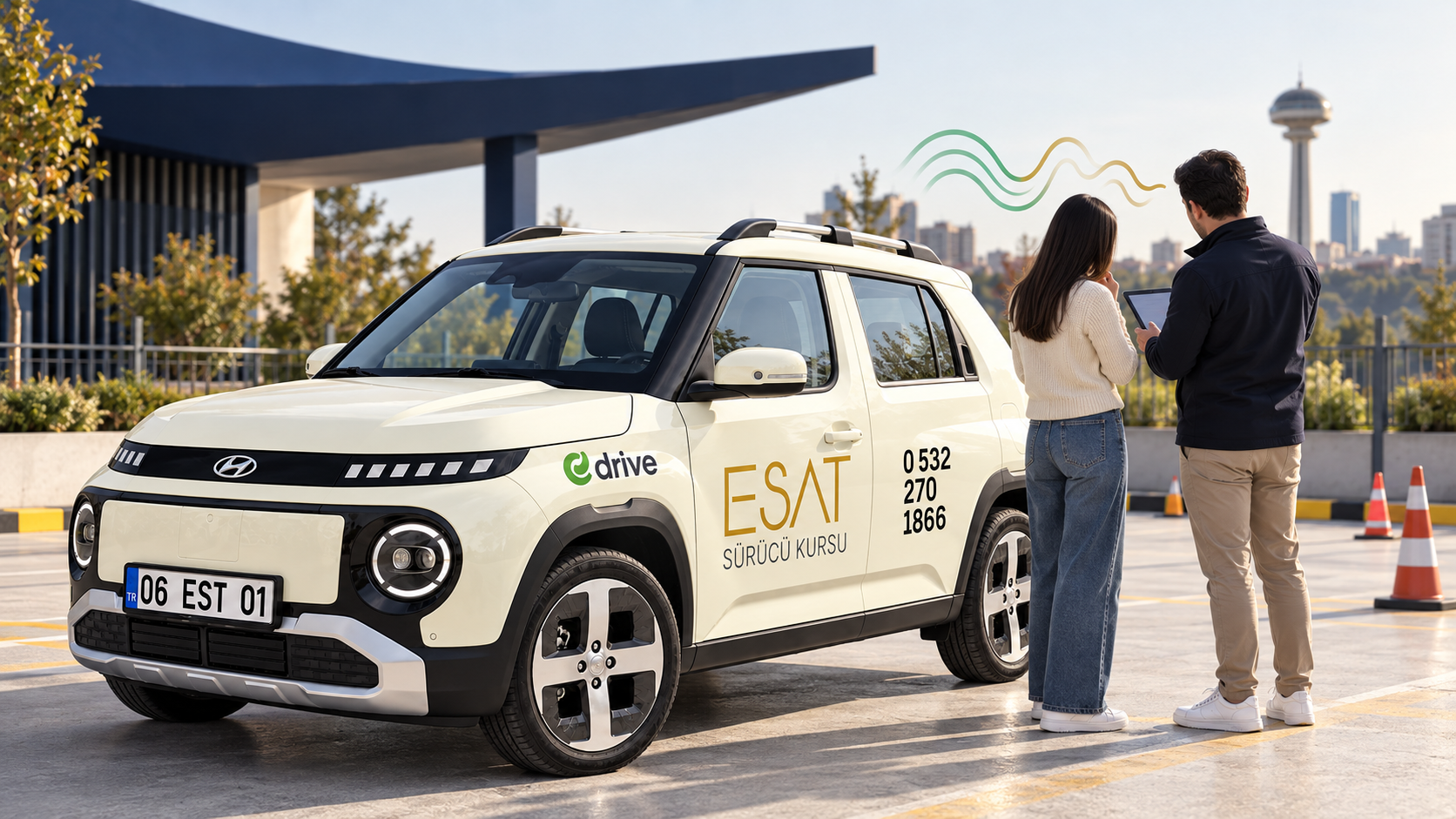 Yabancı dilde direksiyon eğitimi için ESAT Hyundai INSTER görseli