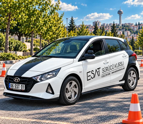 Esat Sürücü Kursu 2024 Hyundai i20 manuel eğitim aracı, Ankara Çankaya